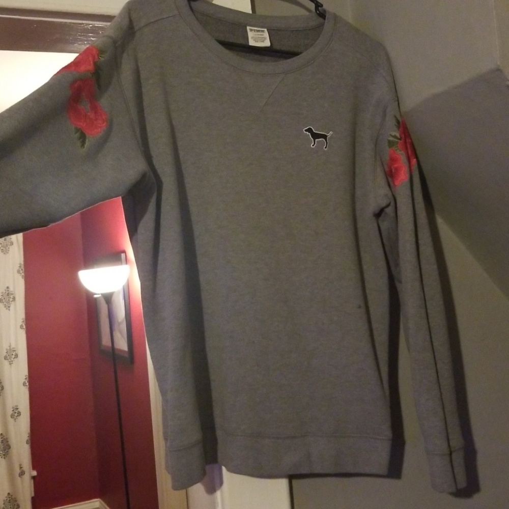 PINK grey sweatshirt